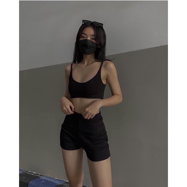 Quần Black Funoff Short - Biker short dáng ngắn nữ mùa hè năng động