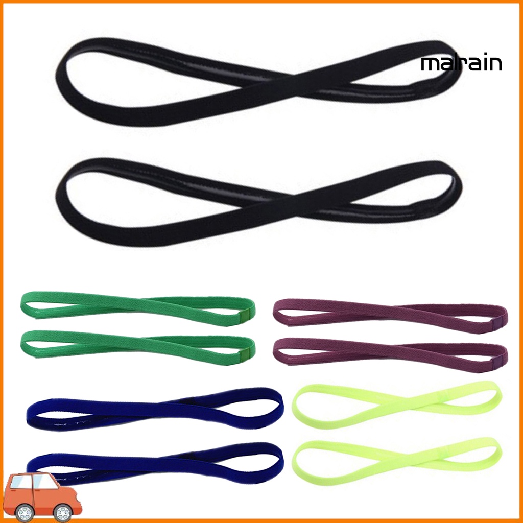 Set 5 Dây Thun Cột Tóc Co Giãn Chống Trượt Màu Sắc Ngọt Ngào Tiện Dụng Tập Yoga