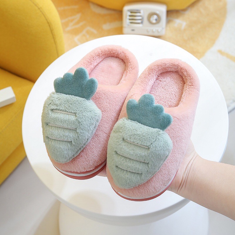 [Độc] Dép bông đi trong nhà cho bé, có size cho bé lớn