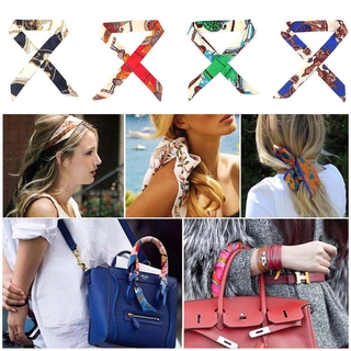 Khăn Lụa Mỏng Phối Nơ Buộc Túi Xách Thời Trang