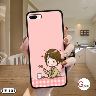 Ốp lưng iPhone 7 Plus-iPhone 8 Plus nhám viền dẻo