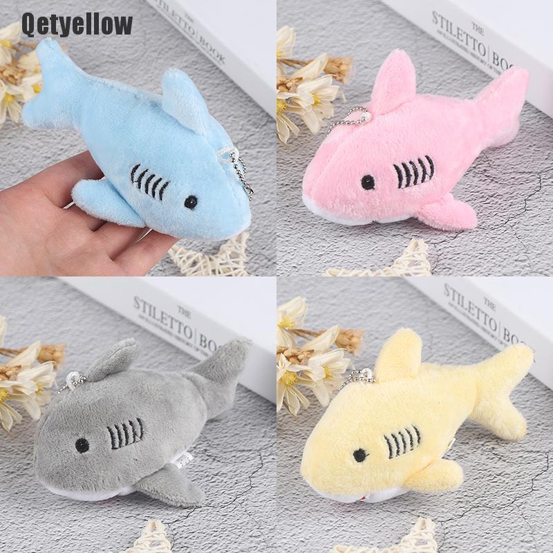 Móc khóa hình cá mập nhồi bông nhiều màu sắc 12cm