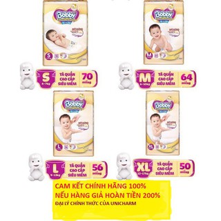 (Kèm quà) Bỉm quần bobby Extra Soft Dry S70/M64/L56/XL50