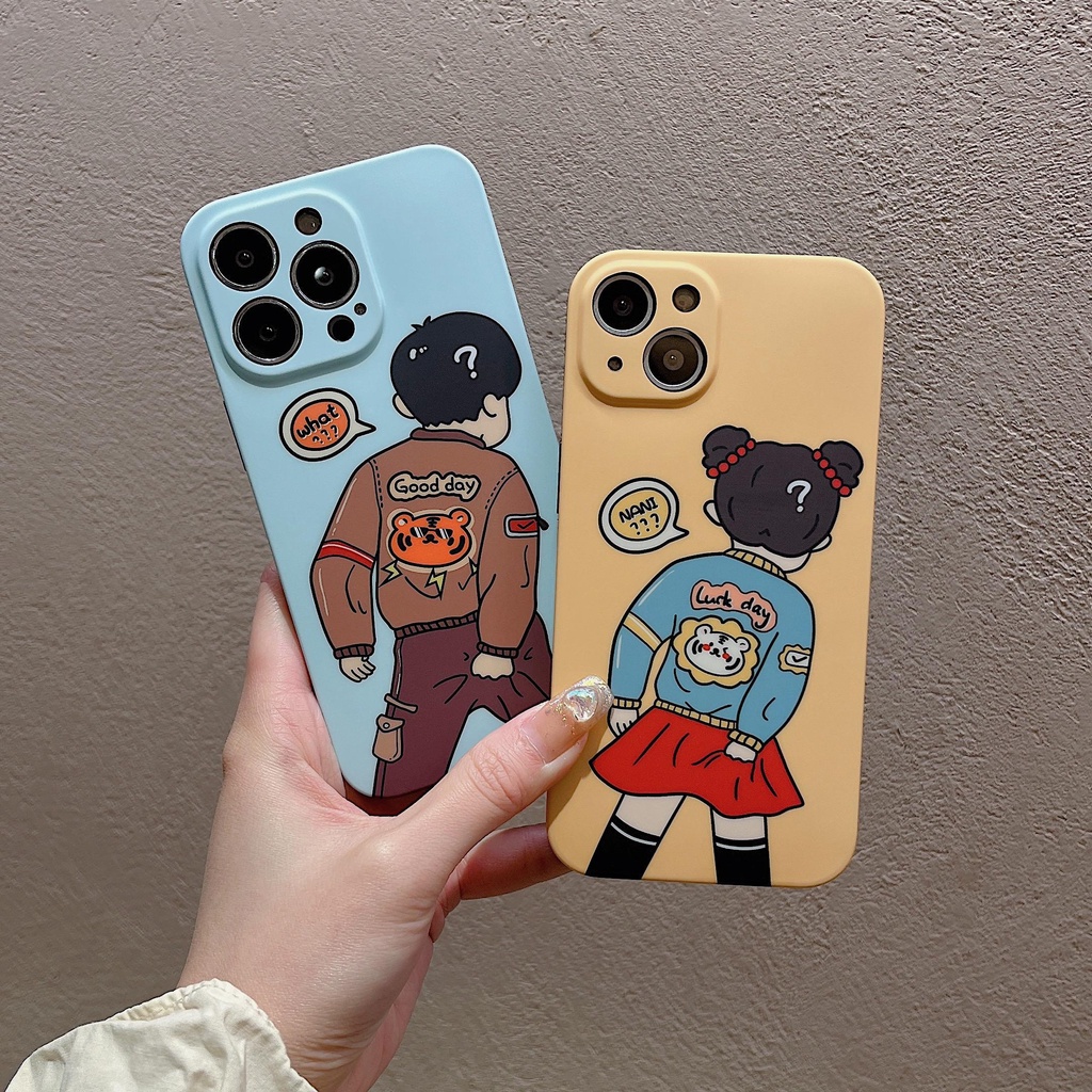 Ốp Điện Thoại Họa Tiết Ngộ Nghĩnh Cho iphone 13 Pro Max i13 13pro 11ProMax i11 iX Xs XR Xs Max 7plus 8plus 12Pro 12 Pro Max