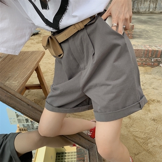 Quần Short Nữ Lưng Cao Dáng Rộng Cá Tính