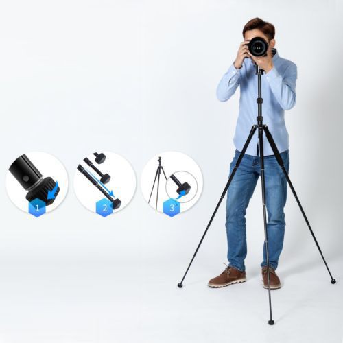 Giá đỡ ba chân Selens T-170 kèm ngàm xoay cho máy ảnh DSLR