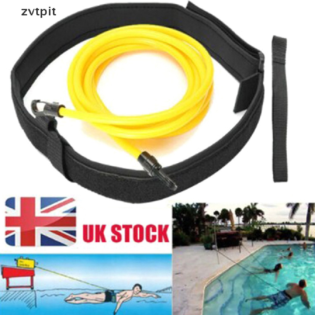 [ZVPT] 4M Adjustable Swim Training Resistance Elastic Belt Tether Elastic Rope Band DSF