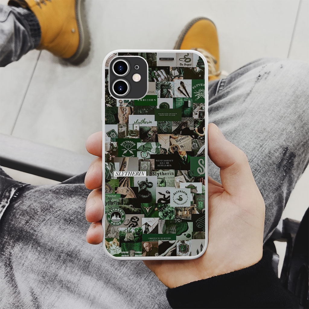 Ốp Lưng SLYTHERIN Harry Potter Xanh lá đẳng cấp cho Iphone 5 6 7 8 Plus 11 12 Pro Max X Xr PAP20210420