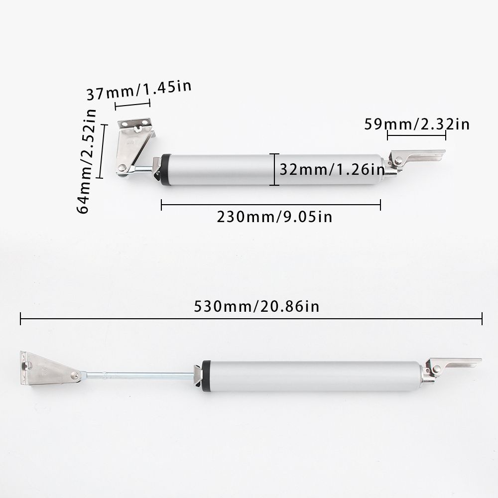 Bản lề lò xo đóng cửa tự động 100 độ bằng hợp kim nhôm mềm bền bỉ nhiều màu tùy chỉnh