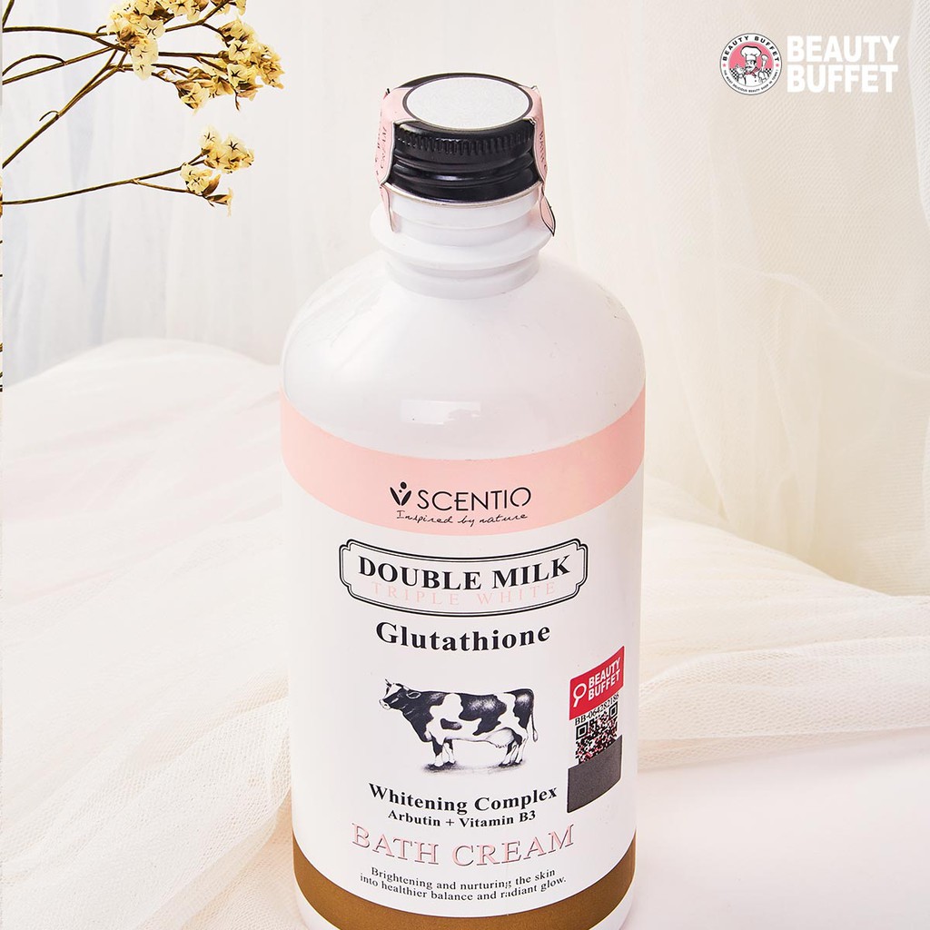 [Shower] Sữa tắm trắng da con bò Thái Lan Beauty Buffet Scentio Double Milk 350ml