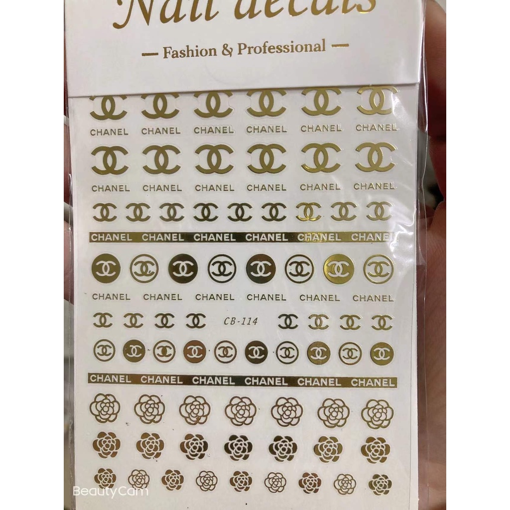 Stiker trang tri nail 114