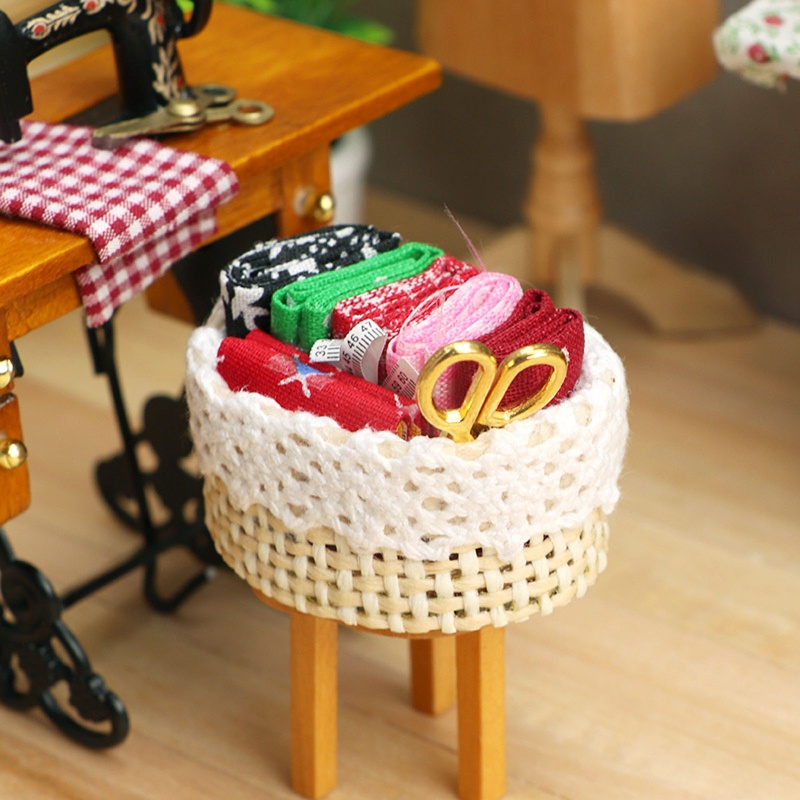 1 / 12 Cuộn Chỉ Nhiều Màu Dành Cho Nhà Búp Bê
