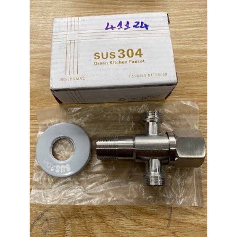 Van tê cầu inox 304, van F