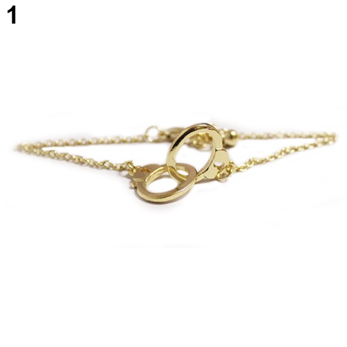 Vòng tay hợp kim dạng còng tay cá tính thanh lịch sang trọng dành cho nữ