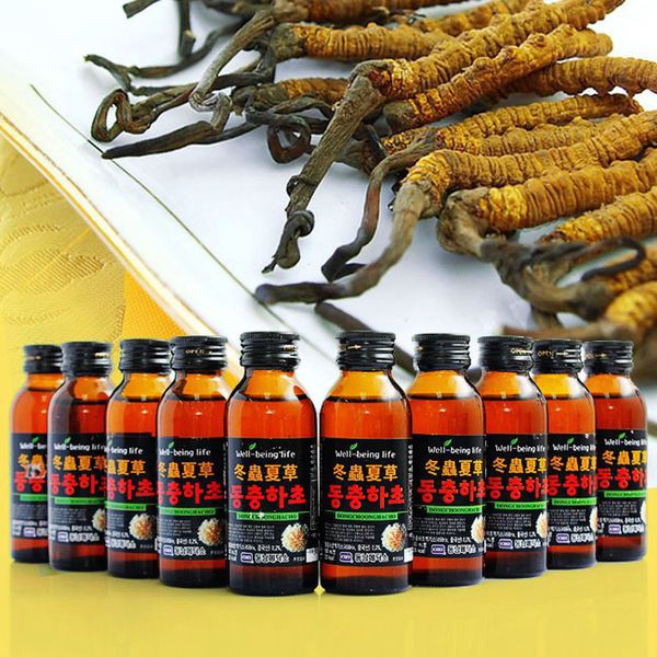 THÙNG 100 CHAI NƯỚC ĐÔNG TRÙNG HẠ THẢO DONGNAM MEDICAL HÀN QUỐC CHÍNH HÃNG 100ml
