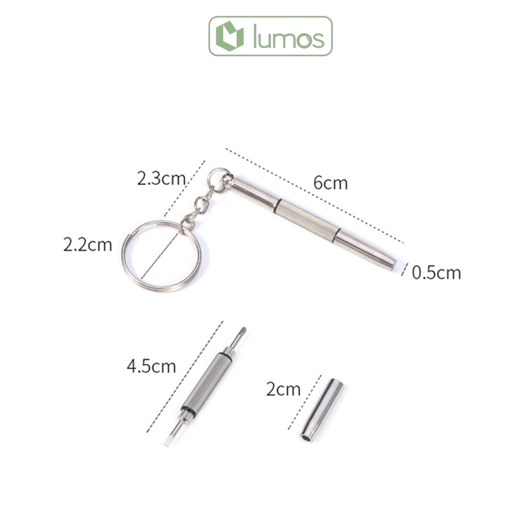 Móc Khóa Tua Vít Sửa Chữa Gọng Kính, Chuyên Dụng PK-01 LUMOS