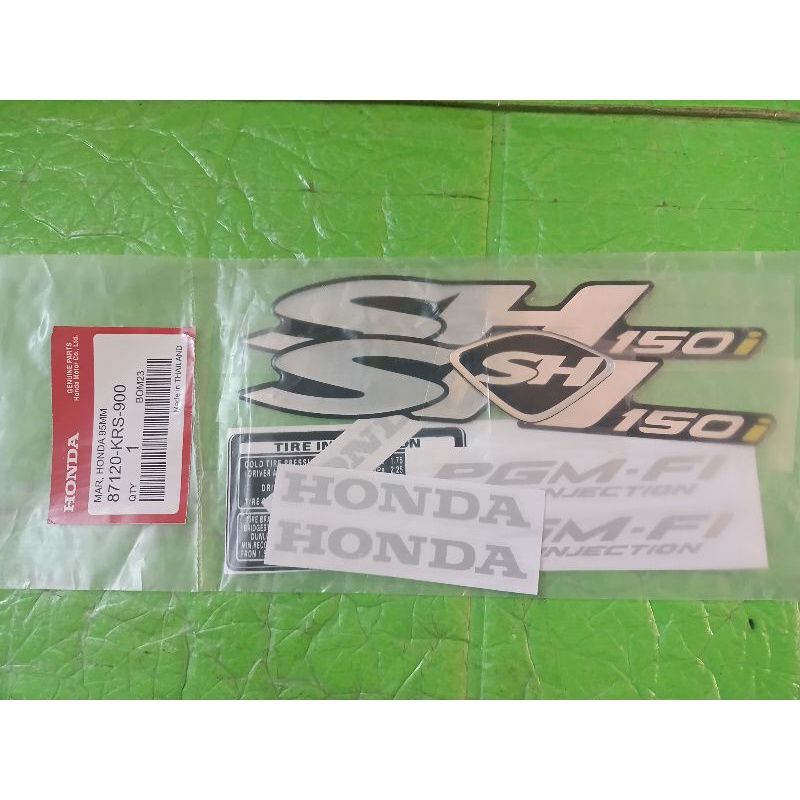 Bộ tem nổi chữ Honda Sh 150i từ 2006 đến 2008 hàng zin