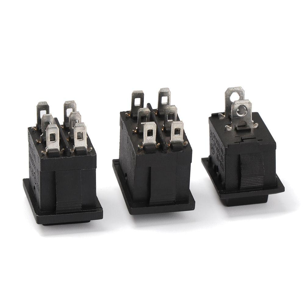 PISTA Set 5 Công Tắc Ấn 2 / 3 / 6Pin SPST Snap-in KCD1
