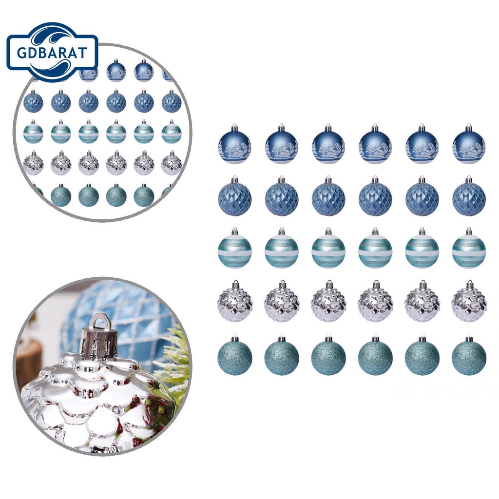 Quả châu màu sắc xanh dương dùng để trang trí cây thông noel