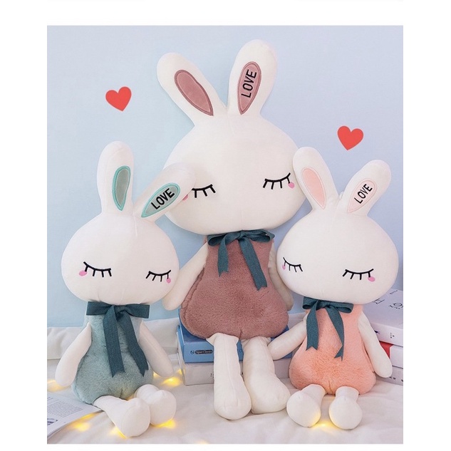 Gấu bông thỏ bông love size 50 cm hàng xuất
