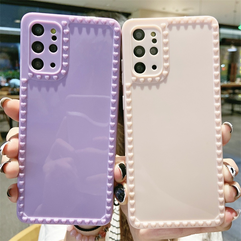 Ốp Điện Thoại Họa Tiết Trái Tim Cho Samsung S20 Plus Note 20 Ultra 10 Lite A32 A50 A52S 5G A12 A72 A51 A71 A30 A02 A21 A11 A72
