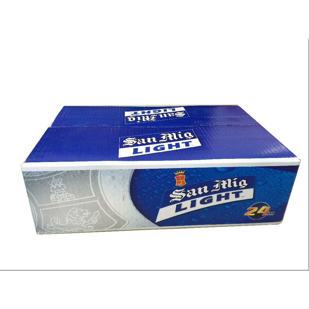 Thùng 24 lon bia San Mig Light lon 330ml