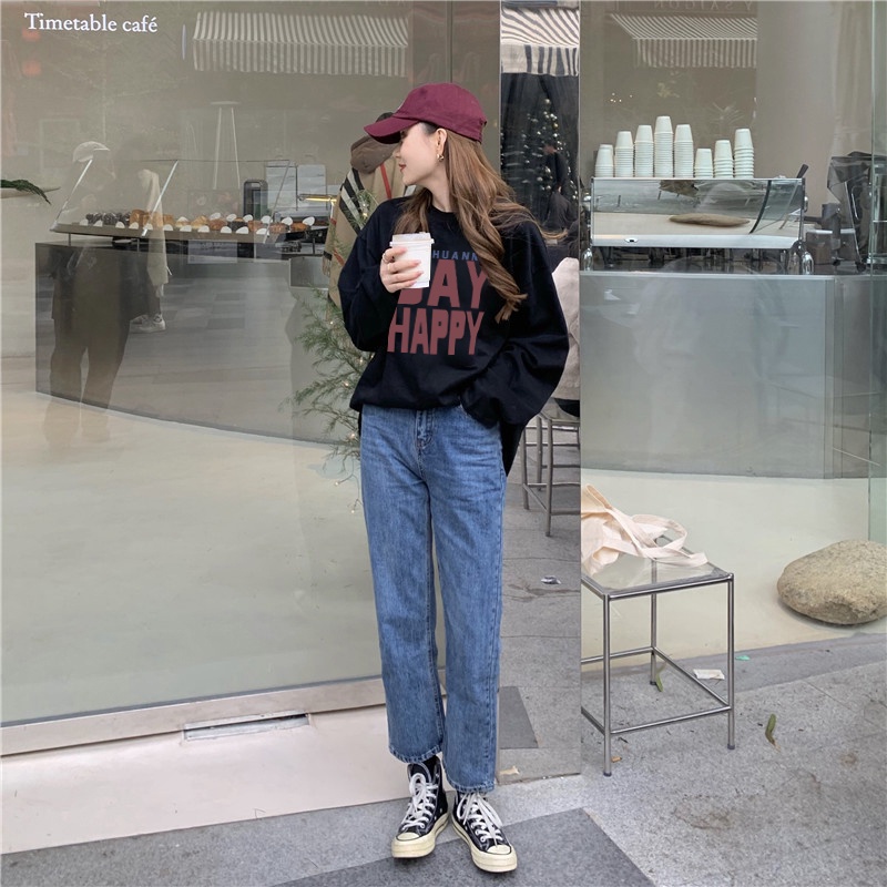 NRVP Áo Thun Nữ Dài Tay Thời Trang Hàn Quốc 2023