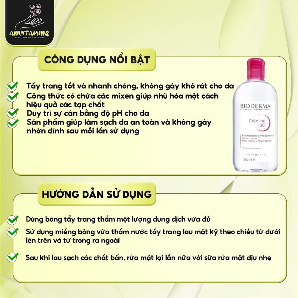 Nước tẩy trang Bioderma