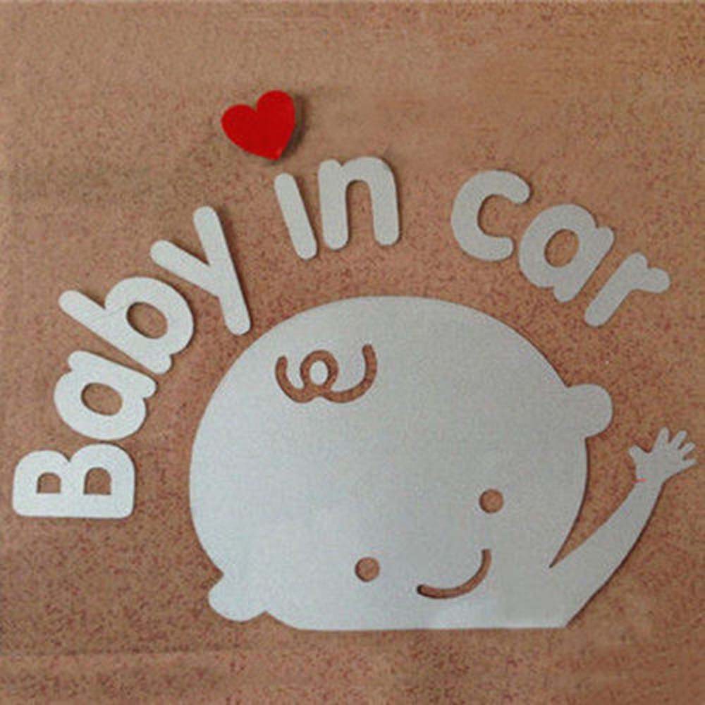 Hình dáng chữ Baby in car xinh xắn trang trí xe hơi