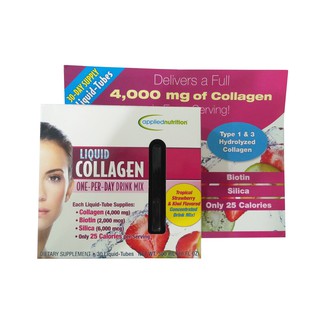 [DATE T7/2022] Collagen Nước Liquid Applied Nutrition Drink Mix Dạng Nước Của Mỹ, 30 ống