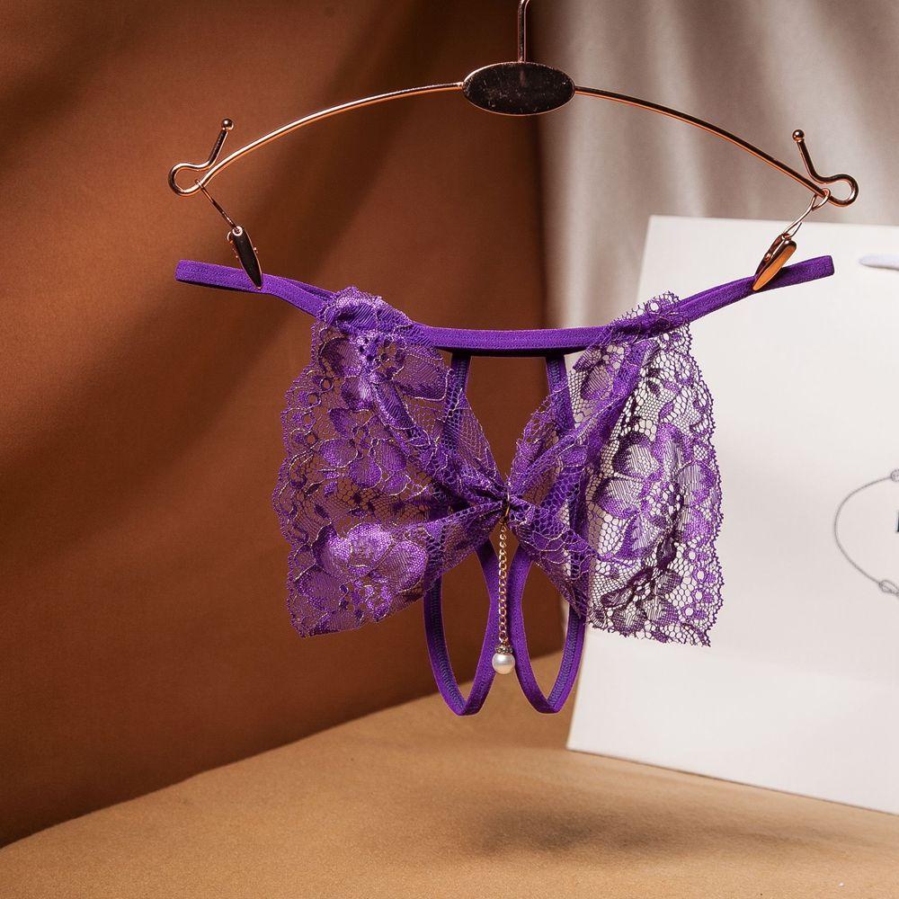 SOMEDAYZL Quần Lót Nữ Ren Hoa Hở Lưng Gợi Cảm