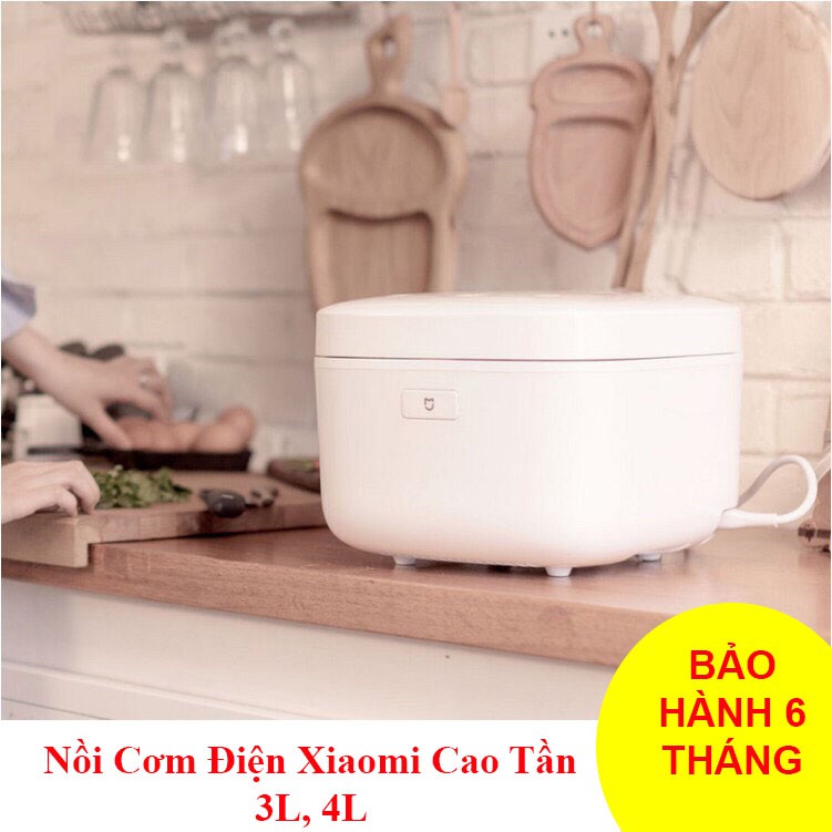 Nồi Cơm Điện Xiaomi Cao Tần Thông Minh Công Suất 1130W Dung Tích 3L - 4L Lòng Nồi Dày 3mm Bảo Hành 6 Tháng