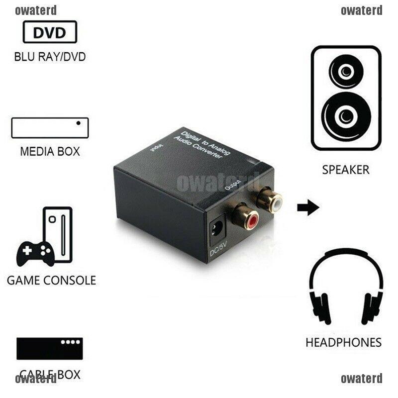 ★GIÁ RẺ★ Optical  Toslink Digital to Analog Audio Converter Adapter RCA L/R