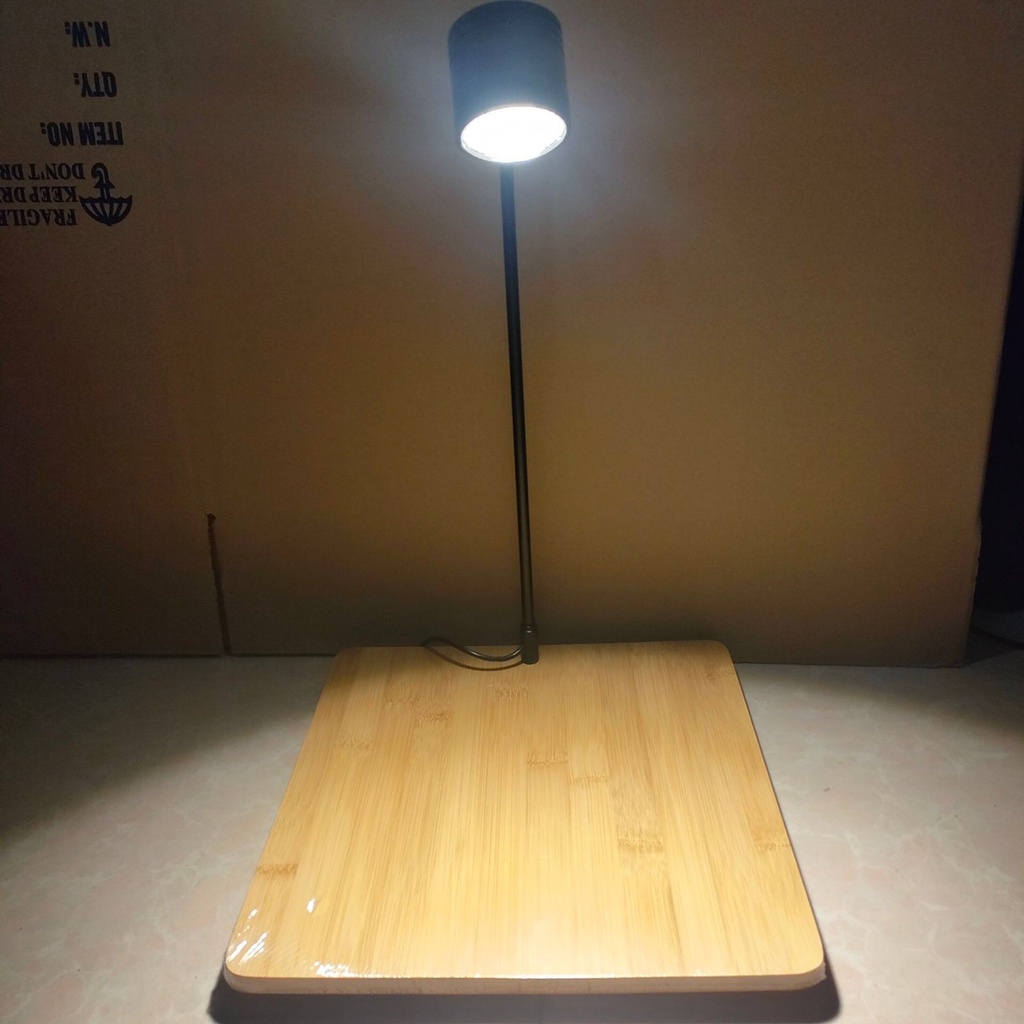 Đèn đế gỗ đổi màu 7w 3 chế độ bật tắt chuyên dụng cho bể cá hình tròn tetarium- Đèn led cho bể bán cạn
