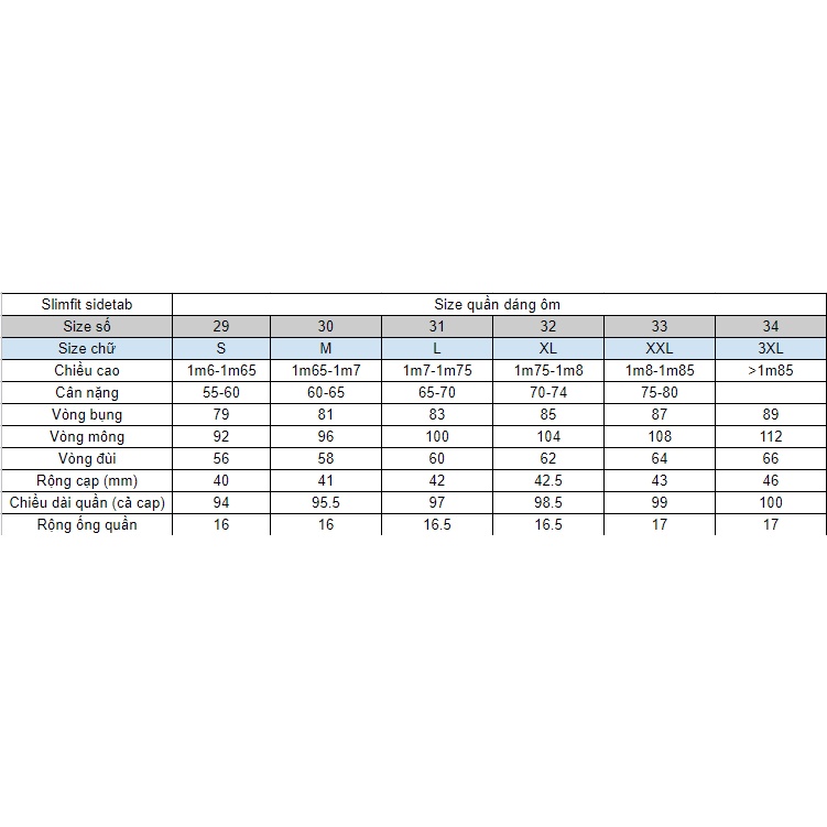 Quần âu sidetab thiết kế 2 màu ghi sáng và xanh than, phong cách lịch sự