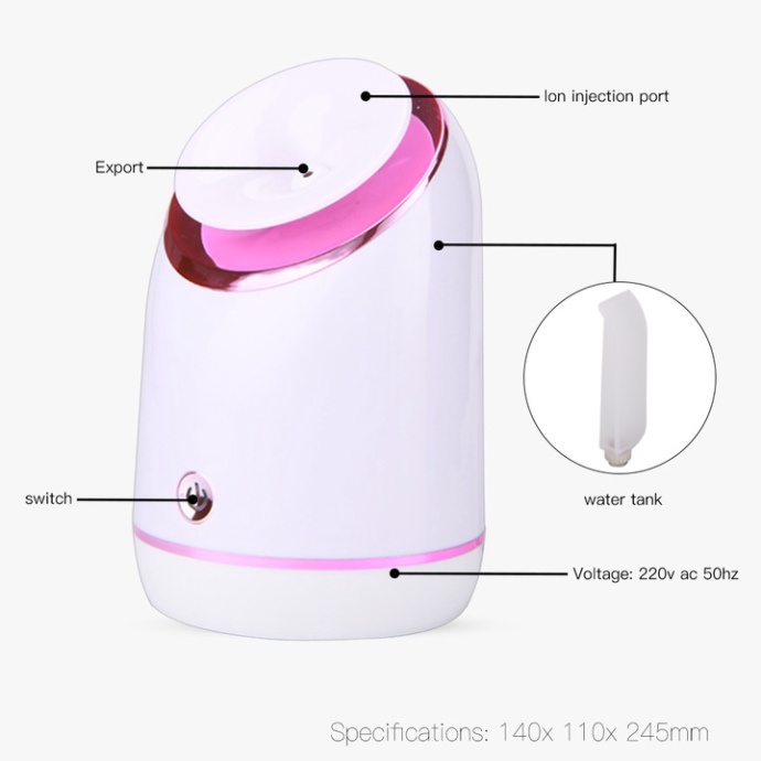 Máy xông mặt xông mũi thảo dược bằng hơi nước thương hiệu cao cấp DSP 70157A - BẢO HÀNH 12 THÁNG CHÍNH HÃNG