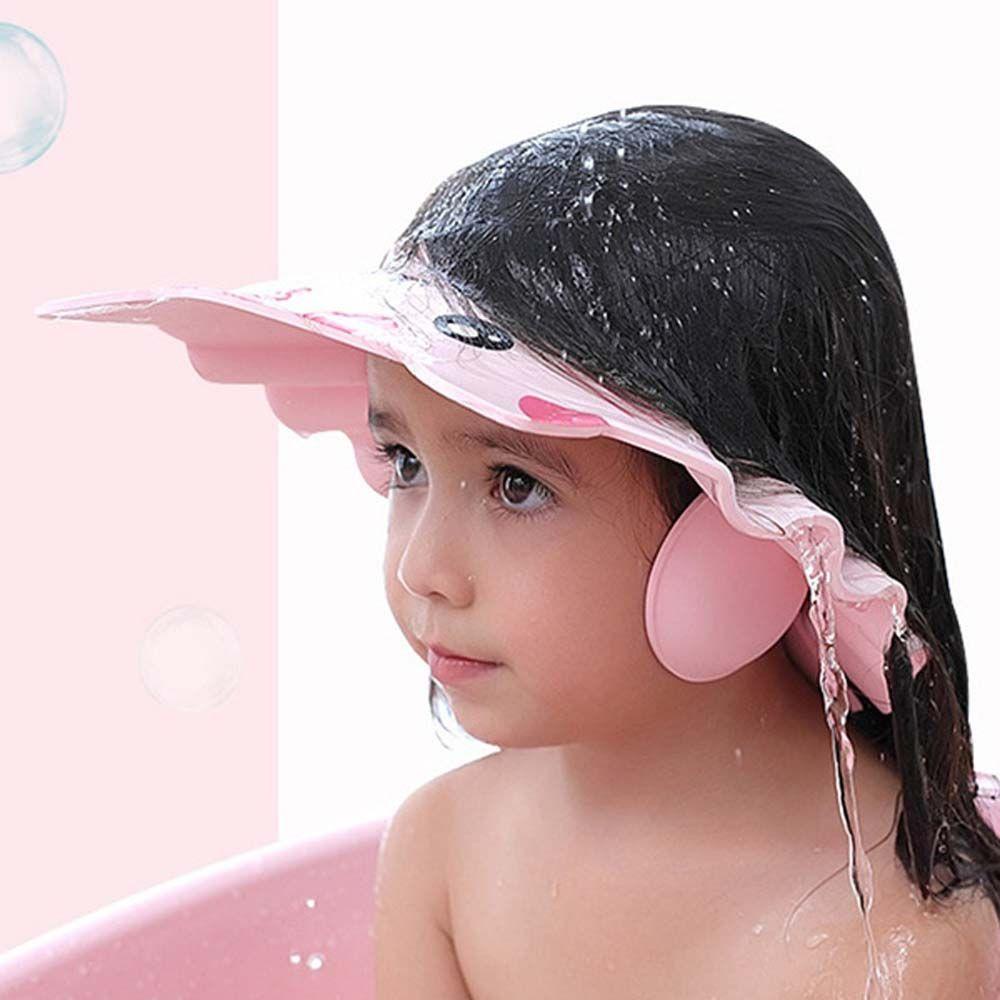 Mũ Gội Đầu Chắn Nước Mềm Mại Bảo Vệ Tai Cho Bé