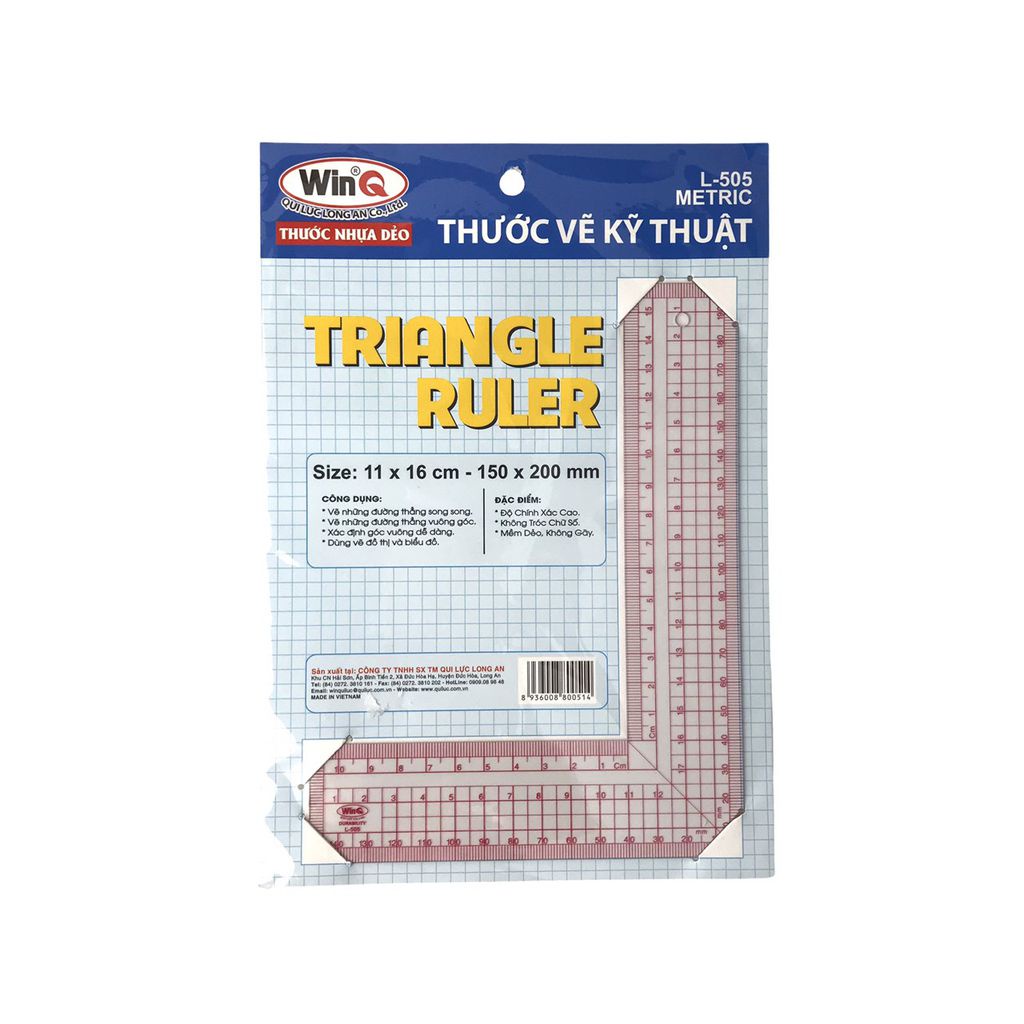 Thước đo góc vuông, Thước L Template Ruler L-505