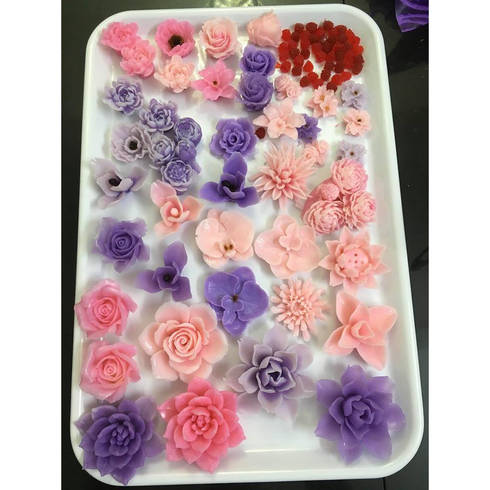 Khuôn rau câu 4D silicone Hoa sen nhú (Kích thước 11cm)