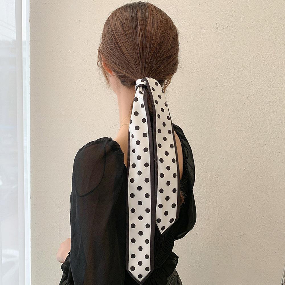 Băng đô nơ cài tóc bằng lụa phong cách Hàn Quốc C0E5