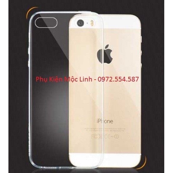 Ốp silicon trong suốt IPHONE 5 5s HOCO