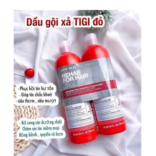 Cặp gội xả tigi đỏ