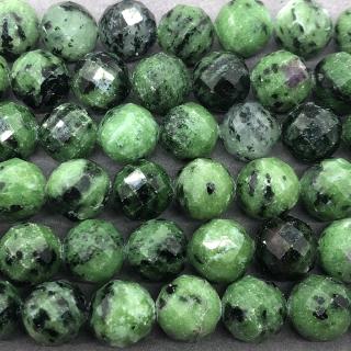 Rubyzoisite Hạt 6-10mm Mặt Đá Tự Nhiên Cắt Đá Quý Hình Học DIY Cho Trang Sức