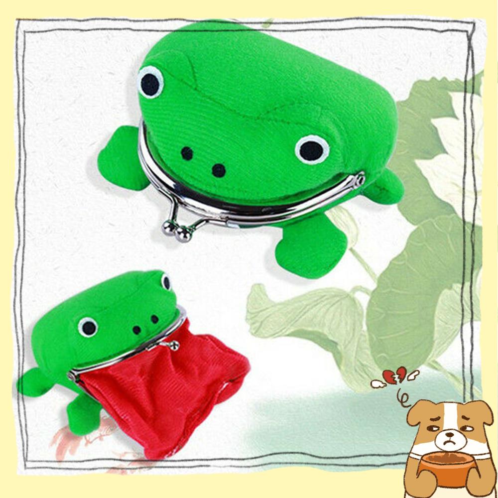 Ví Đựng Tiền Xu Mini Hình Chú Ếch Hoạt Hình Dễ Thương