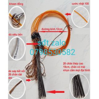 combo 2 Bộ Giò Bẫy Cúm Núm Gà Đồng, Quốc, Bịp 40 Chân