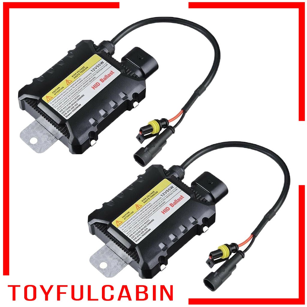 Set 2 Chấn Lưu HID 12V 35W / 55W Cho Đèn Xenon H1 H3 H7 H8 9005