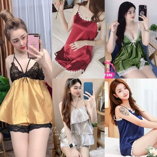 Đồ ngủ 2 dây mềm mịn thoải mái, ẢNH THẬT