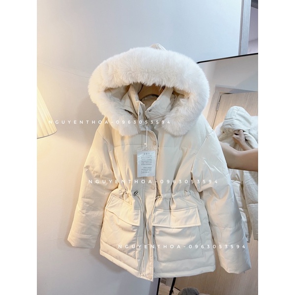 Áo phao Mũ lông thắt eo PK2013 | BigBuy360 - bigbuy360.vn