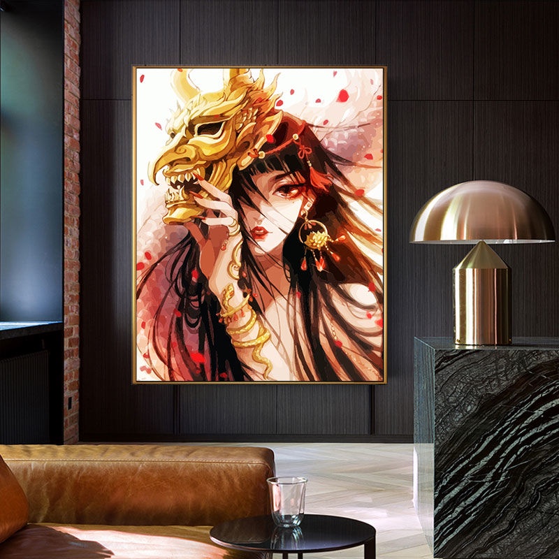【Spot Hot Sale】40x50cm DIY Digital Oil Painting Handmade Painting Good-looking and Practical Living Room Hand-painted Oil Painting Decorative Painting