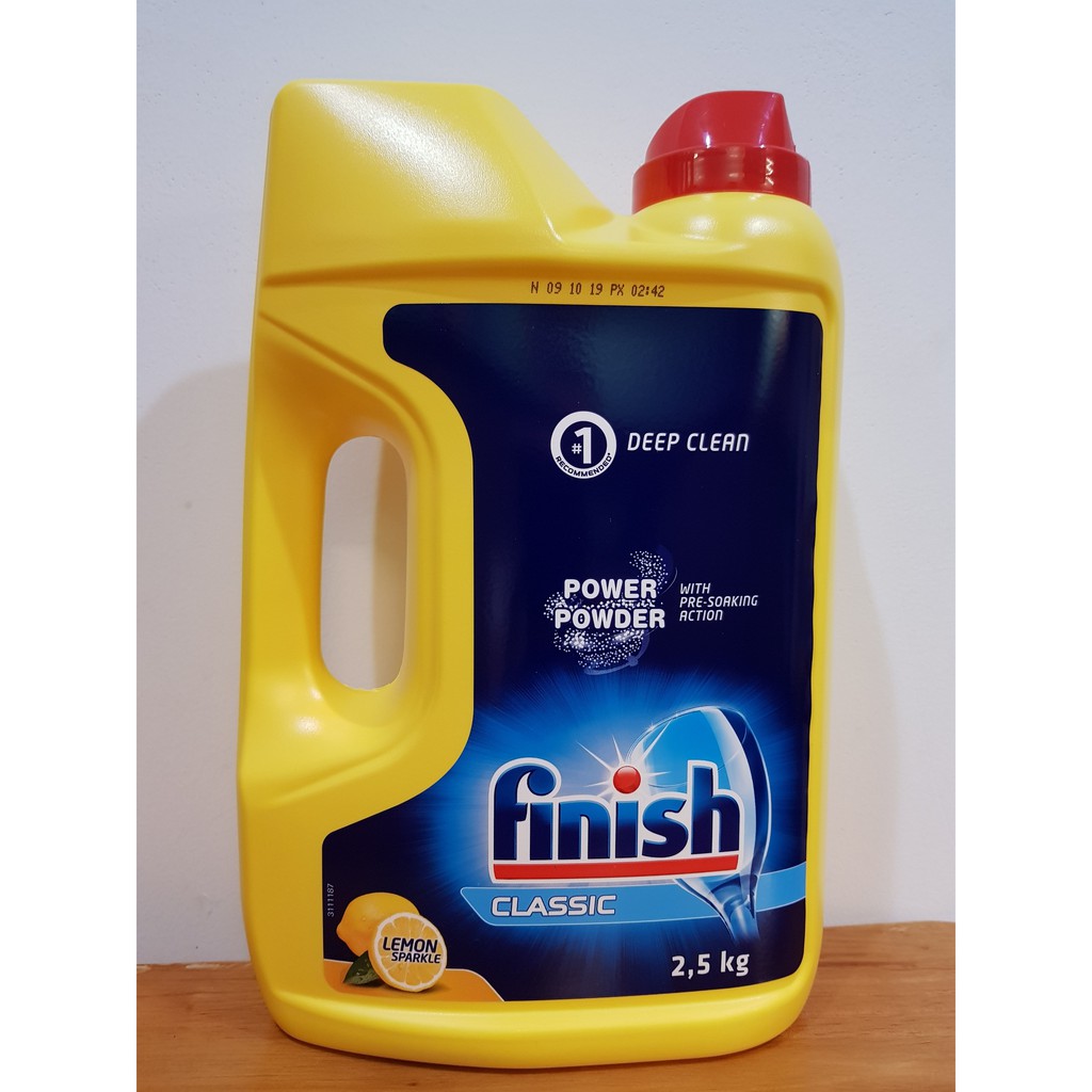 Bột rửa bát Finish 2.5kg - 1kg Hương Chanh